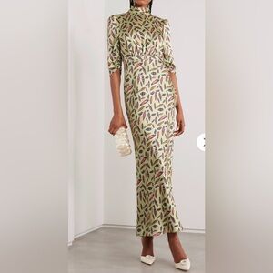 SALONI
Adele printed silk-satin maxi dress